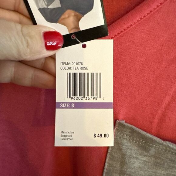 Steve Madden Soft Sweatshirt Size Small Tea Rose New - Picture 3 of 5